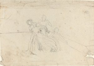 Studieark [rekto og verso] av John Flaxman