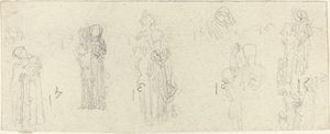 Studieark [rekto og verso] av John Flaxman