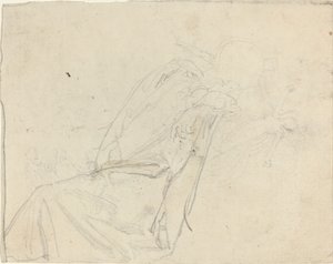 Studieark [rekto og verso] av John Flaxman