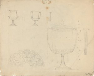 Studieark [rekto og verso] av John Flaxman