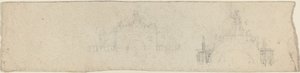Studier for en triumfbue overvunnet av Britannia [recto and verso] av John Flaxman