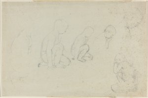 Studier av en knelende gutt av John Flaxman