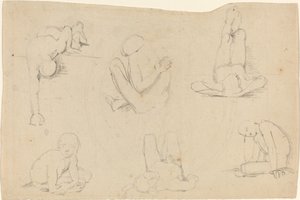Studier av en mannsfigur av John Flaxman