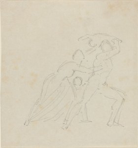 Studie for "The Fury of Athamas" av John Flaxman