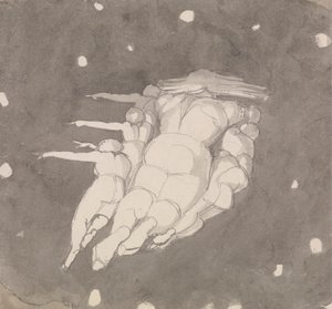 Himlenes skapelse av John Flaxman
