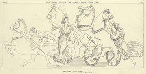 Timene tar hestene fra Junos bil av John Flaxman