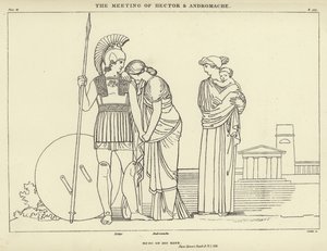 Møtet mellom Hector og Andromache av John Flaxman