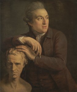 Joseph Nollekens med bysten av Laurence Sterne