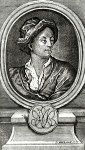 Matthew Prior, gravert av J. Clark, 1722
