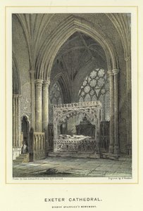 Exeter Cathedral, biskop Staffords monument