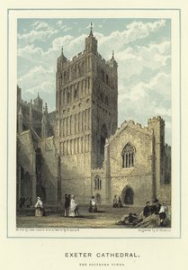 Exeter Cathedral, det sørlige tårnet