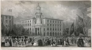 The New Coal Exchange, Thames Street, ved seremonien for åpningen i 1849