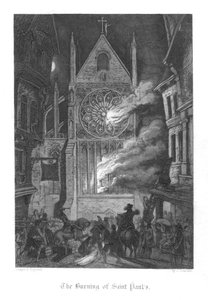 Scene fra Old St Pauls av William Harrison Ainsworth, 1855 av John Franklin