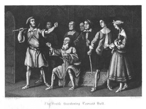 illustrasjon for The Plague of London (1665) for William Harrison Ainsworth Old Saint Paul's, London 1855 (først publisert 1841) (gravering)