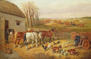 En travel gårdsplass av John Frederick Herring