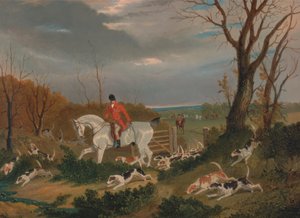 The Suffolk Hunt: Going to Cover near Herringswell