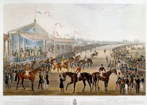Prix du jockey club a Chantilly i 1841 Trykk av John Frederick Herring (1795-1865)