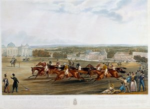 Prix du jockey club a Chantilly i 1841 Trykk av John Frederick Herring (1795-1865) (ec.engl.) 1841 Collection privee av John Frederick Herring Senior