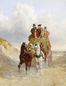 The Royal Mail Coach on the Road, 1841 av John Frederick Herring Senior