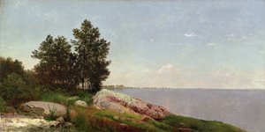 Long Island Sound ved Darien av John Frederick Kensett