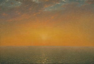 Solnedgang på havet, 1872.