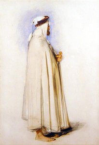 En araber (akvarell over blyant på papir) av John Frederick Lewis