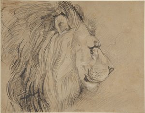 Løve av John Frederick Lewis