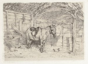Stallscene av John Frederick Lewis
