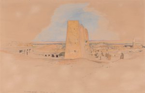 Edfou-tempelet, Øvre Egypt av John Frederick Lewis