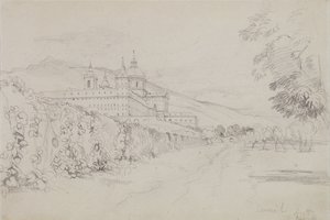The Escorial, Madrid, 1832 (blyant) av John Frederick Lewis