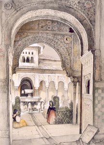 The Fountain of the Lions, fra Hall of the Abencerrajes, fra 