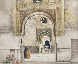 The Hall of the Two Sisters (Sala de las dos Hermanas), fra 
