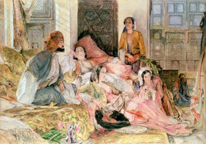 Haremet, ca. 1850 av John Frederick Lewis