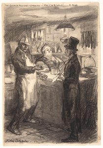 "Hva er denne regningen? Gi meg den å se på." av John French Sloan