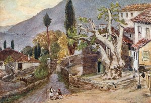 Andritsaena. Hvilestedet for Apollon-tempelet i Bassae av John Fulleylove