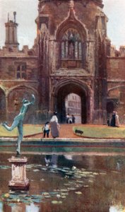 Christ Church College – Tom Quadrangle (fargelitografi)