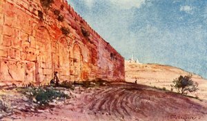 Jerusalem. - Trippelporten til tempelområdet, 1902. av John Fulleylove