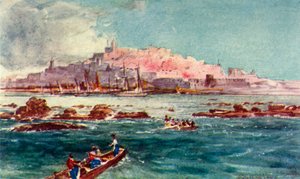Joppa fra havet, 1902. av John Fulleylove