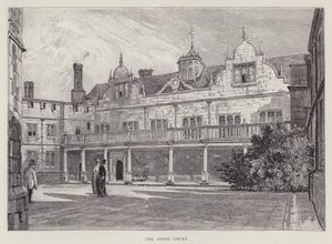 Knole House, The Stone Court (litho) av John Fulleylove