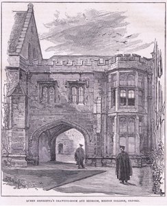 Dronning Henriettas stue og soverom, Merton College, Oxford av John Fulleylove