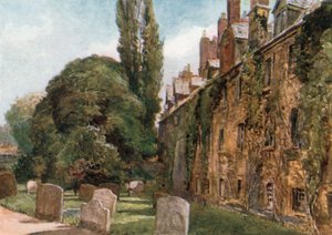 St. Edmunds Hall (fargelitografi) av John Fulleylove