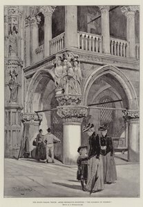 Dogepalasset, Venezia, vinkel dekorativ skulptur, Salomos dom
