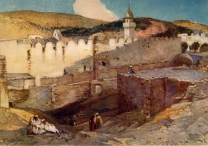Moskeen i Hebron over Machpelah-hulen, 1902. av John Fulleylove