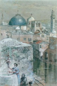 The Pool of Hezekiah in the Morning Light, ca. 1902 (akvarell på papir) av John Fulleylove