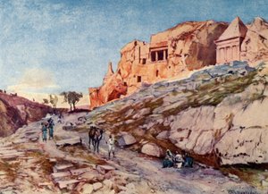 De klippegravene i Josafats dal, 1902. av John Fulleylove