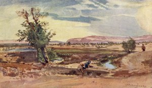 Strømmen som renner fra Elisjas kilde av John Fulleylove