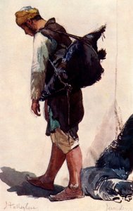 Vannbærer stående figur, 1902. av John Fulleylove
