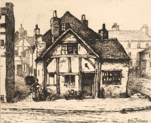 Old House, Salop Street, Wolverhampton, fra 'Remnants of Old Wolverhampton, Vol. 1', utgitt 1880