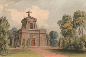 Mausoleum i Trentham, 1824. av John Gendall