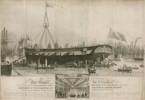 Kapellet for sjømenn, innstiftet 18. mars 1818 og fortøyd utenfor Wapping av John Gendall